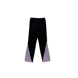 PRIVATE POLICY - Contrast Zip - Up Slim Pants - SS22 - BLACK